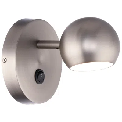 Wac Duplex 5 1/4" High Brushed Nickel Usb Led Wall Sconce