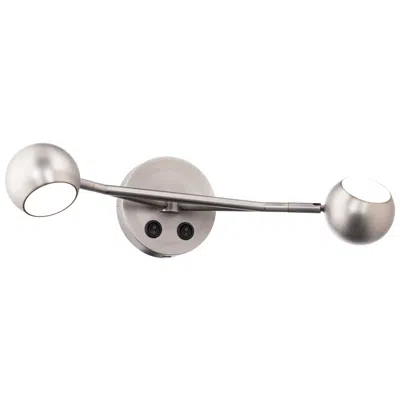 Wac Duplex 5"h X 20"w 2-light Reading Light In Brushed Nickel