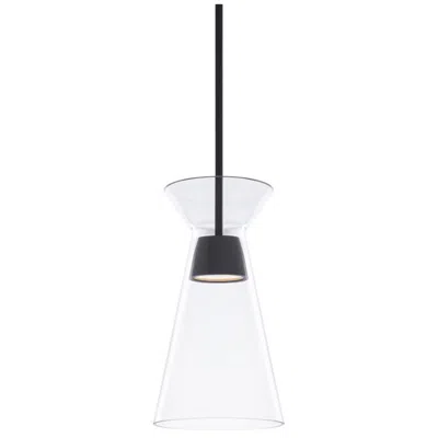 Wac Dweled Chandra 8" Wide Black Led Mini Pendant