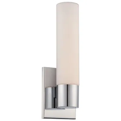 Wac Elementum 13.5"h X 4.5"w 1-light Bath Vanity And Wall Light In Ch