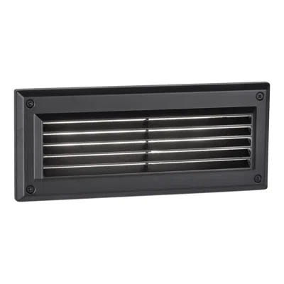 Wac Endurance 9 1/2"w Architectural Black Louver Led Brick Light