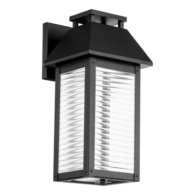 Wac Faulkner 18"h X 9"w 1-light Outdoor Wall Light In Black