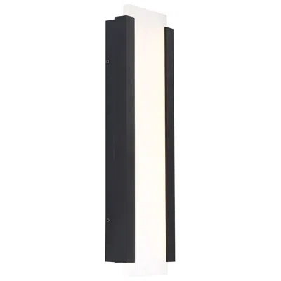 Wac Fiction 20" High Black Led Outdoor Wall Light