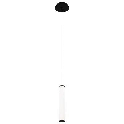 Wac Flare 2 1/2" Wide Black Led Cylinder Mini Pendant