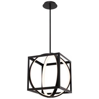 Wac Geometrix 17"h X 12.63"w 2-light Pendant In Black