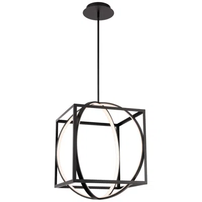 Wac Geometrix 25.63"h X 18.88"w 2-light Pendant In Black