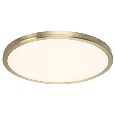 Wac Geos 15" Wide Brushed Brass 3000k Led Ceiling Light