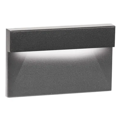 Wac Graf 5" Wide Black Downward Led Step And Wall Light