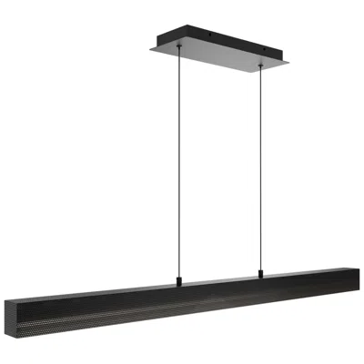 Wac Grille 2.75"h X 46.88"w 1-light Linear Pendant In Black