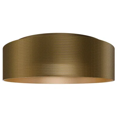 Wac Grille 3.88"h X 12"w 1-light Flush Mount In Aged Brass
