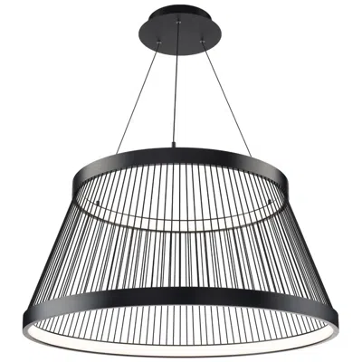 Wac Grohle 15.5"h X 32"w 2-light Pendant In Black