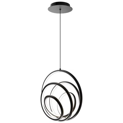 Wac Hoopla 13"h X 13"w 1-light Pendant In Black