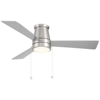 Wac Hug Indoor/outdoor 3-blade 52" Flush Mount Fan Nickel 4cct Led