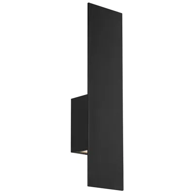 Wac Icon 20" High Black Led Outdoor Wall Light
