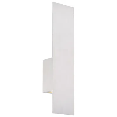 Wac Icon 20"h X 5"w 2-light Outdoor Wall Light In Brushed Aluminum