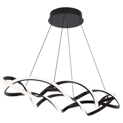 Wac Interlace 39" Wide Black Finish Modern Linear Pendant