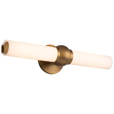 Wac Juliet 5"h X 27"w 2-light Bath Bar In Aged Brass