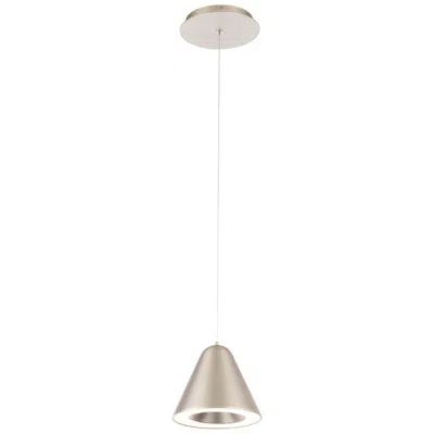 Wac Kone 6" Wide Satin Nickel Led Mini Pendant