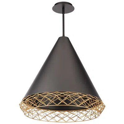 Wac Lacey 21.88"h X 22"w 1-light Pendant In Black