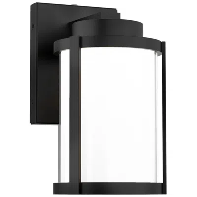 Wac Lantern 10"h X 7.13"w 1-light Outdoor Wall Light In Black