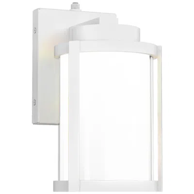 Wac Lantern 10"h X 7.13"w 1-light Outdoor Wall Light In White