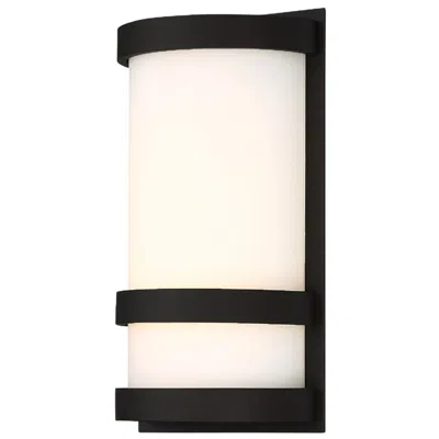 Wac Latitude 10"h X 6"w 1-light Outdoor Wall Light In Black