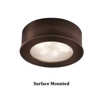 Wac Ledme 2.25" Wide Round Bronze 2700k Led Button Light
