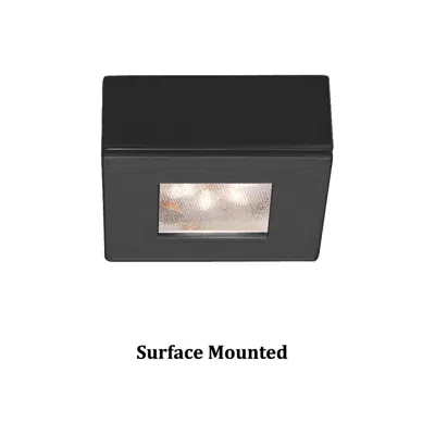 Wac Ledme 2.25" Wide Square Black 3000k Led Button Light