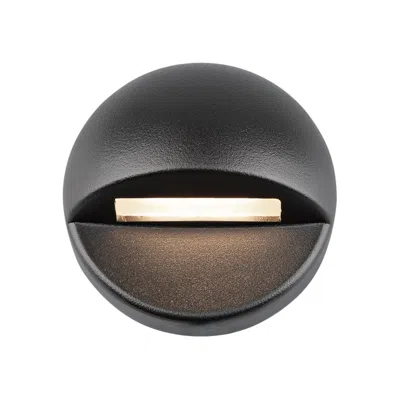 Wac Ledme 3" Wide Black Round 2700k Led Deck And Patio Light