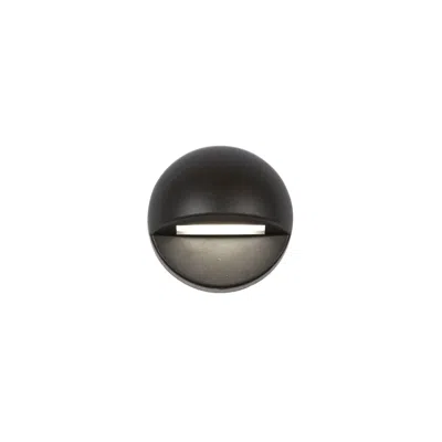 Wac Ledme 3"w Bronzed Brass 3000k Led Deck And Patio Light