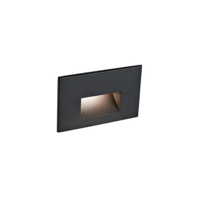 Wac Ledme 5" Wide Black Horizontal 3000k Led Step And Wall Light