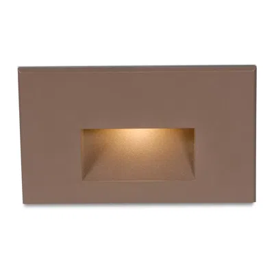 Wac Ledme 5" Wide Bronze Brass Horizontal Led Step Light
