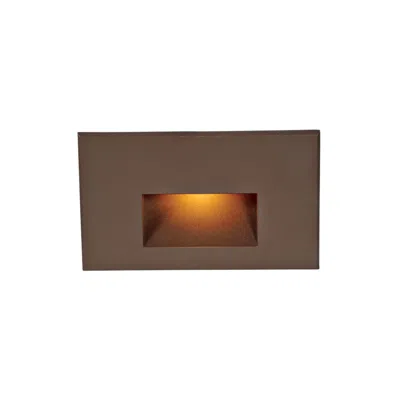 Wac Ledme 5" Wide Bronze Horizontal Amber Led Step Light