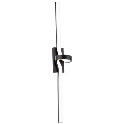 Wac Loophole 34"h X 3.13"w 1-light Bath Vanity & Wall Light In Bl