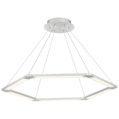 Wac Lune 0.6"h X 32"w 6-light Pendant In Aluminum