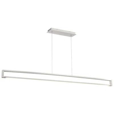 Wac Lune 3.54"h X 63"w 1-light Linear Pendant In Aluminum