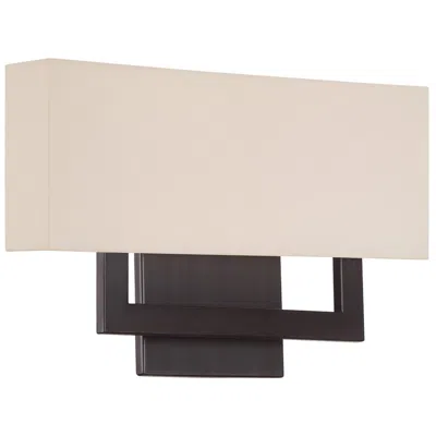 Wac Manhattan 15"w Brushed Bronze Medium Led Wall Sconce