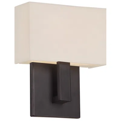 Wac Manhattan 7 1/2"w Brushed Bronze Small Led Wall Sconce