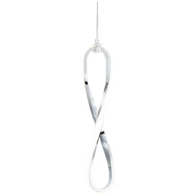 Wac Marise 6 1/4" Wide Chrome Curved Metal Led Mini Pendant