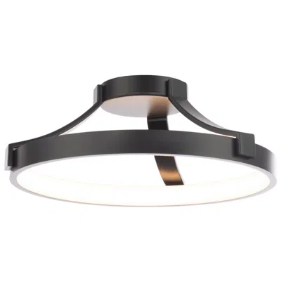 Wac Marques 16" Wide Black Led Open Ring Ceiling Light