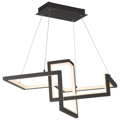 Wac Minecraft 10.13"h X 23.31"w 1-light Pendant In Black