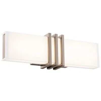 Wac Minibar 5.5"h X 18"w 18-light Linear Bath Bar In Brushed Nickel