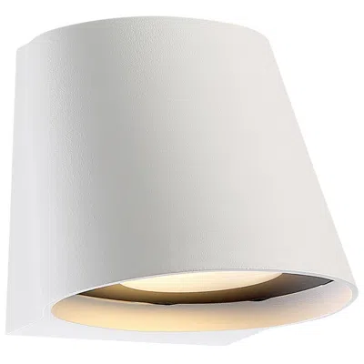 Wac W.a.c. Mod 5 1/4" High White Finish Modern Outdoor Led Wall Light