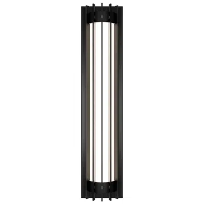 Wac Moline 24"h X 5.38"w 1-light Outdoor Wall Light In Black