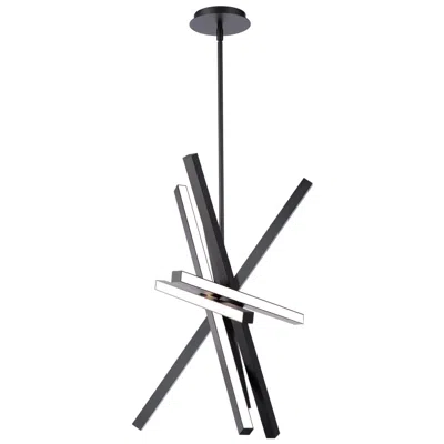 Wac Parallax 28"h X 18"w 6-light Pendant In Black