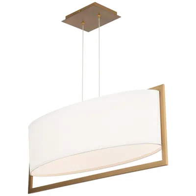 Wac Park Avenue 11.63"h X 30.63"w 1-light Linear Pendant In Aged Bras