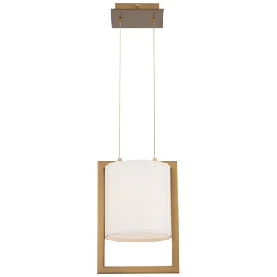 Wac Park Avenue 12.38"h X 9"w 1-light Pendant In Aged Brass
