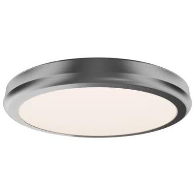 Wac Parthenon 1.13"h X 10"w 1-light Flush Mount In Brushed Nickel