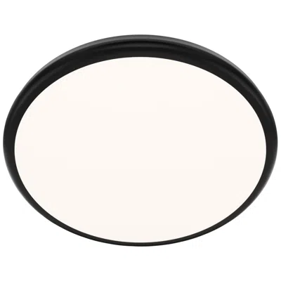 Wac Parthenon 1.13"h X 15"w 1-light Flush Mount In Black