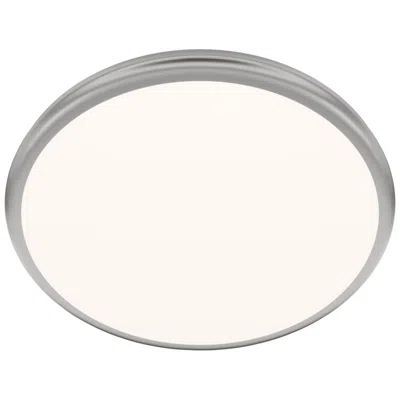 Wac Parthenon 1.13"h X 15"w 1-light Flush Mount In Brushed Nickel